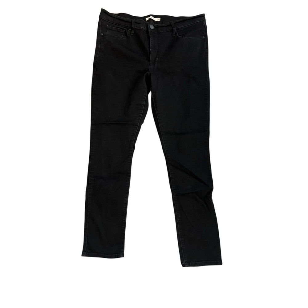 Levi 311 Women's Shaping Skinny Black Stretch Jeans Size 32 - Picture 12 of 15